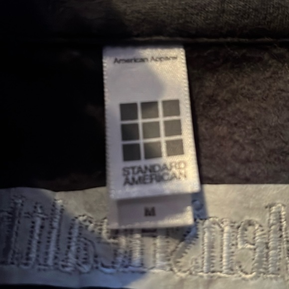 Full zip sweatshirt men’s health embroidered back - Medium gray color - Picture 5 of 11